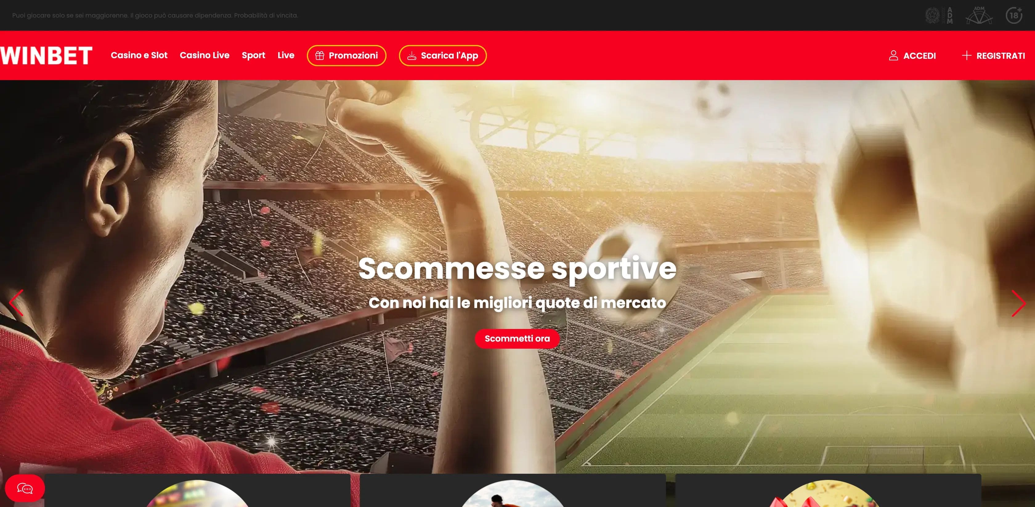 Winbet casino siti scommesse non AAMS